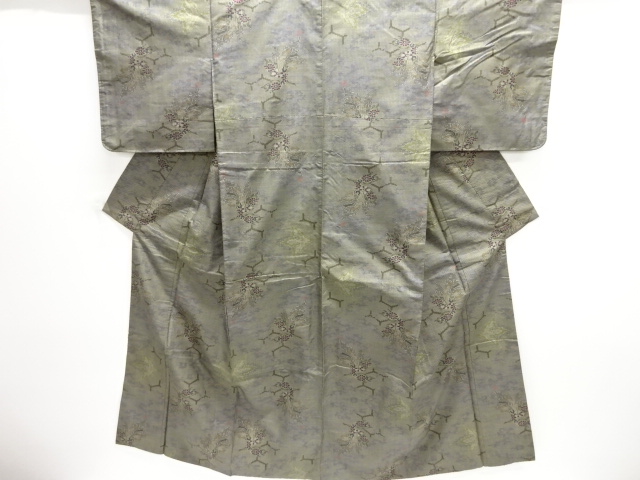 JAPANESE KIMONO / DORO OSHIMA TSUMUGI / WOVEN KIKU